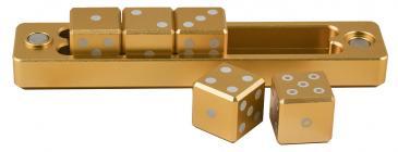 D6 - 5 Dice Set Gravity Dice Gold - The Mythic Store | 24h Order Processing