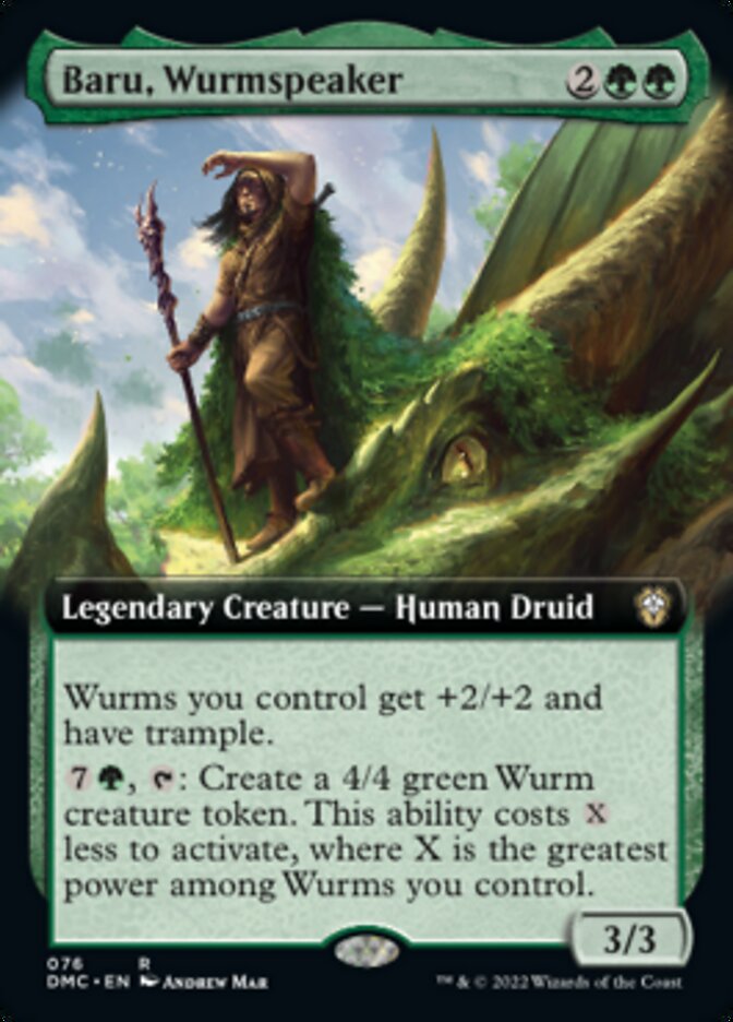 Baru, Wurmspeaker (Extended Art) [Dominaria United Commander] - The Mythic Store | 24h Order Processing