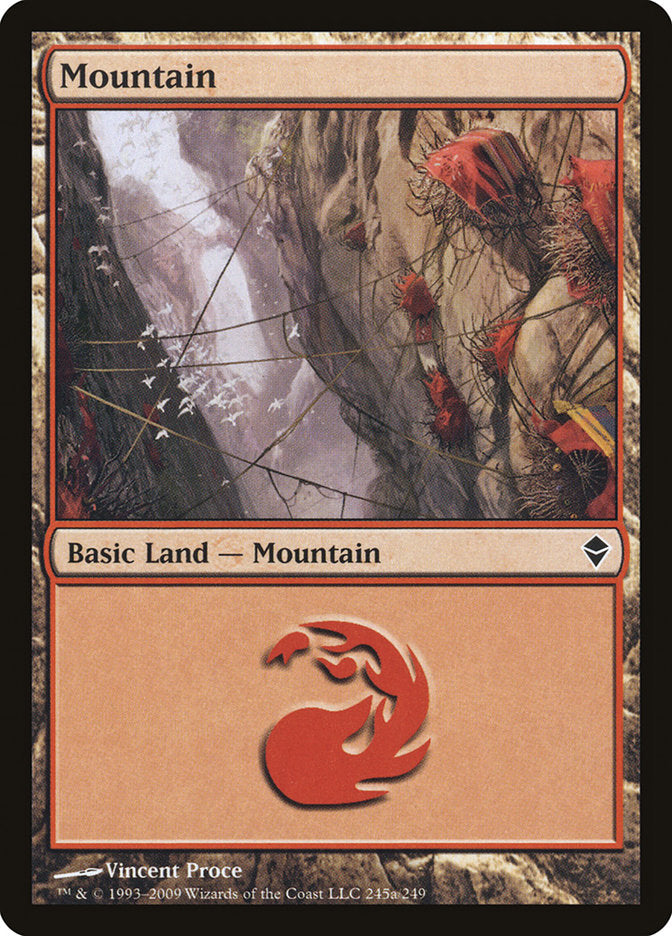 Mountain (245a) [Zendikar] - The Mythic Store | 24h Order Processing