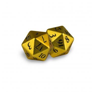 Heavy Metal D20 Dice - Bumblebee - The Mythic Store | 24h Order Processing