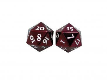 Heavy Metal D20 Dice Red - The Mythic Store | 24h Order Processing
