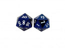Heavy Metal D20 Dice Blue - The Mythic Store | 24h Order Processing