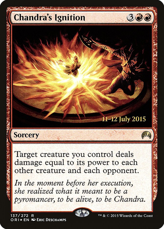 Chandra's Ignition [Magic Origins Prerelease Promos] - The Mythic Store | 24h Order Processing