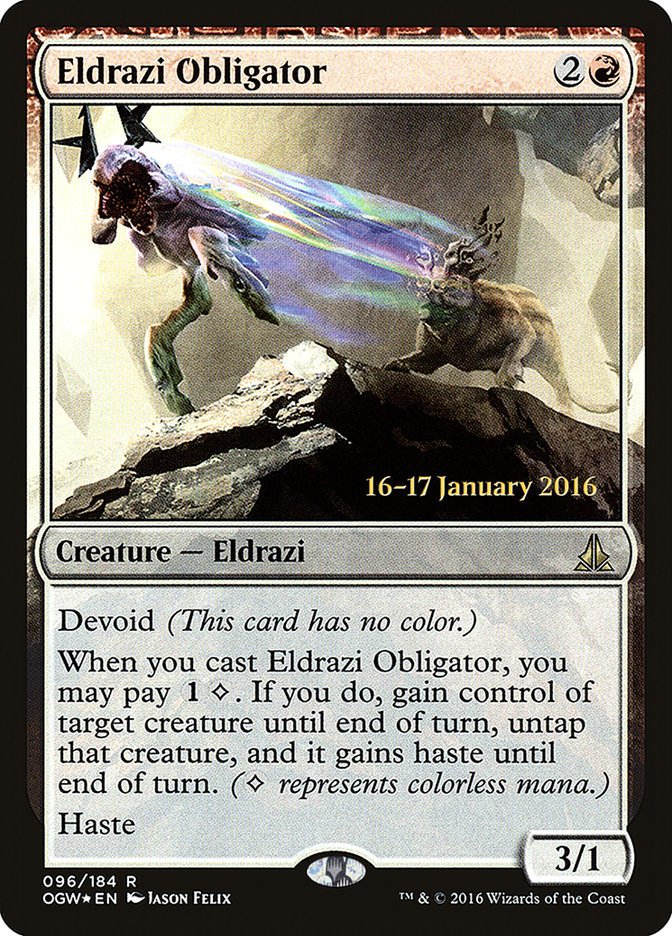 Eldrazi Obligator [Oath of the Gatewatch Prerelease Promos] - The Mythic Store | 24h Order Processing