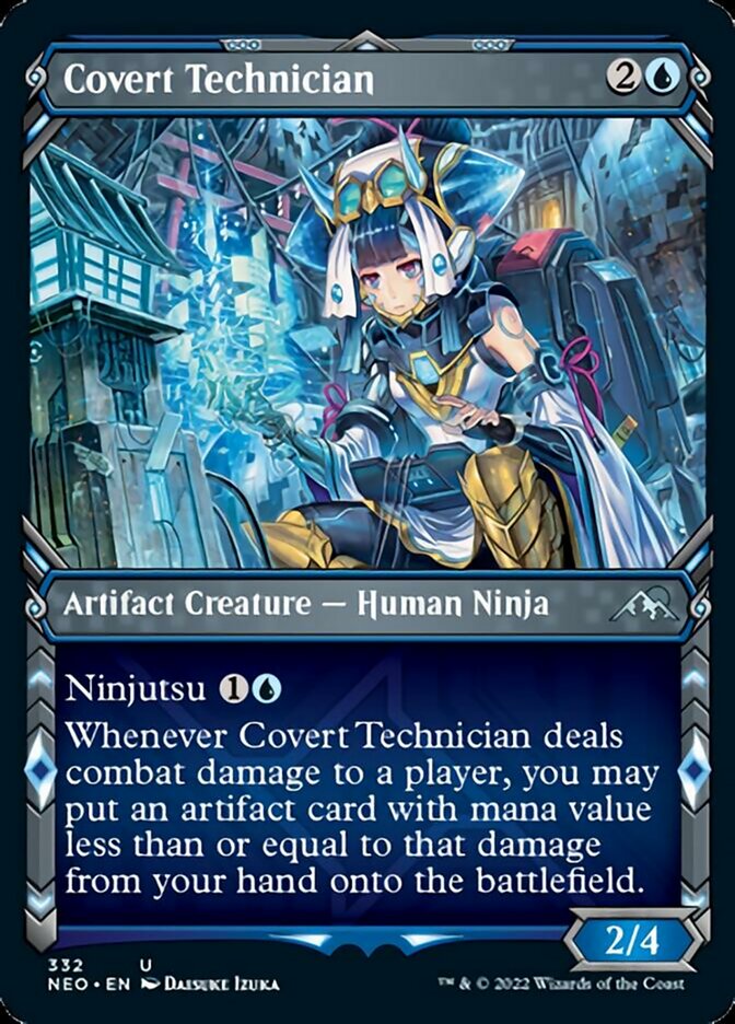 Covert Technician (Showcase Ninja) [Kamigawa: Neon Dynasty] - The Mythic Store | 24h Order Processing