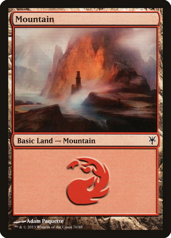 Mountain (76) [Duel Decks: Sorin vs. Tibalt] - The Mythic Store | 24h Order Processing