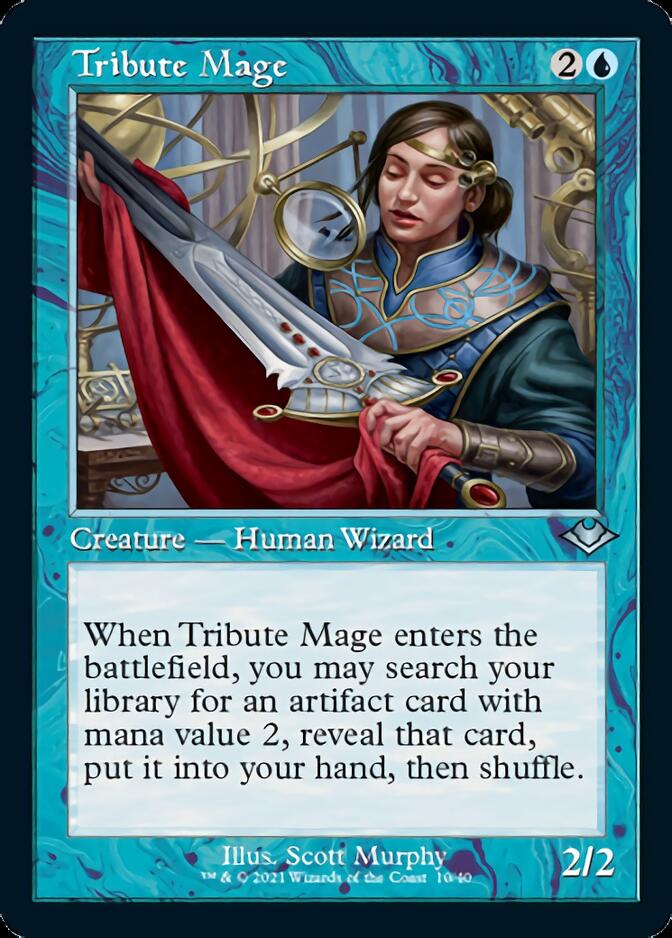 Tribute Mage (Retro Foil Etched) [Modern Horizons 2] - The Mythic Store | 24h Order Processing