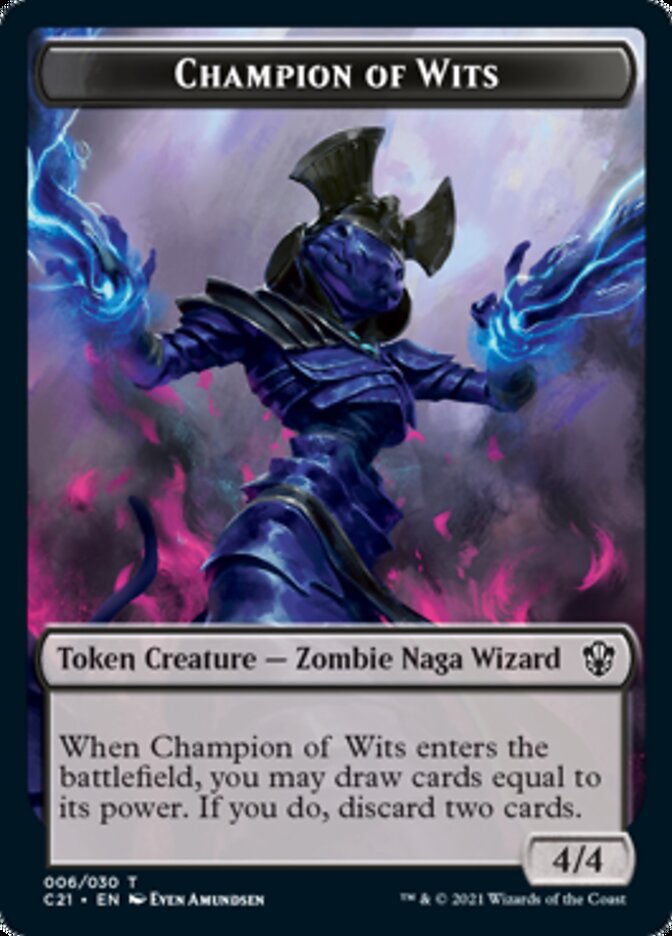 Eldrazi // Champion of Wits Double-Sided Token [Commander 2021 Tokens] - The Mythic Store | 24h Order Processing