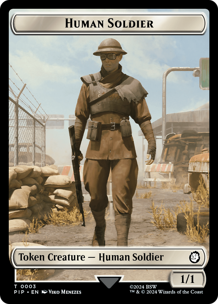 Settlement // Human Soldier Double-Sided Token [Fallout Tokens] - The Mythic Store | 24h Order Processing