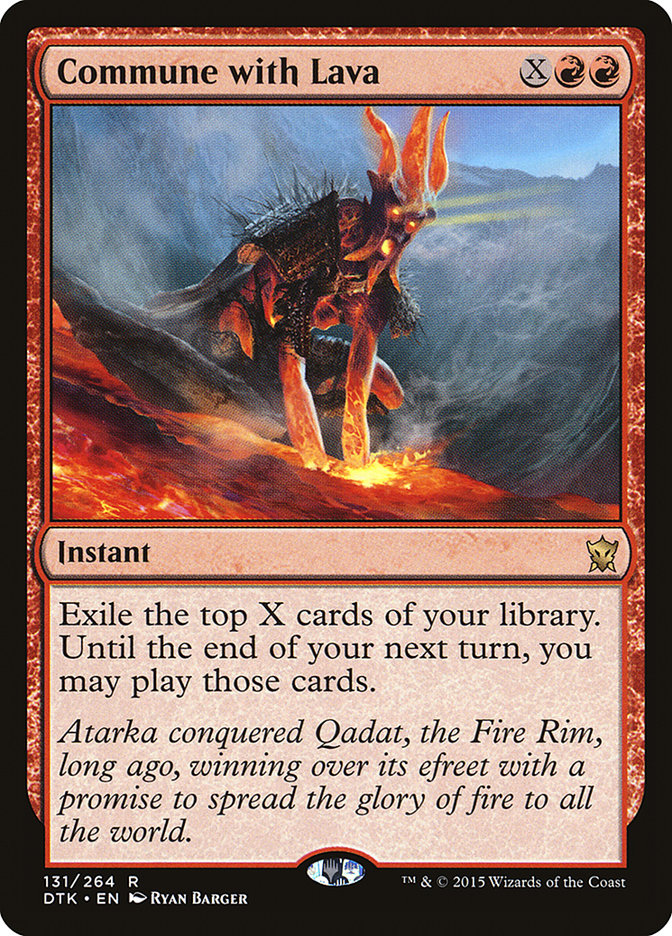 Commune with Lava [Dragons of Tarkir] - The Mythic Store | 24h Order Processing
