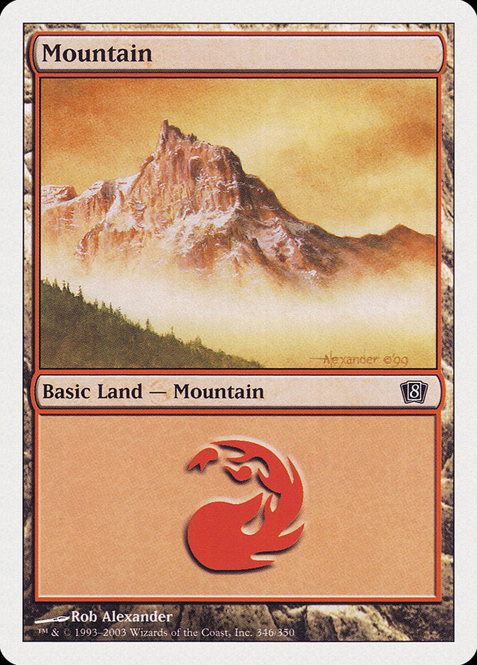 Mountain (346) [Eighth Edition] - The Mythic Store | 24h Order Processing