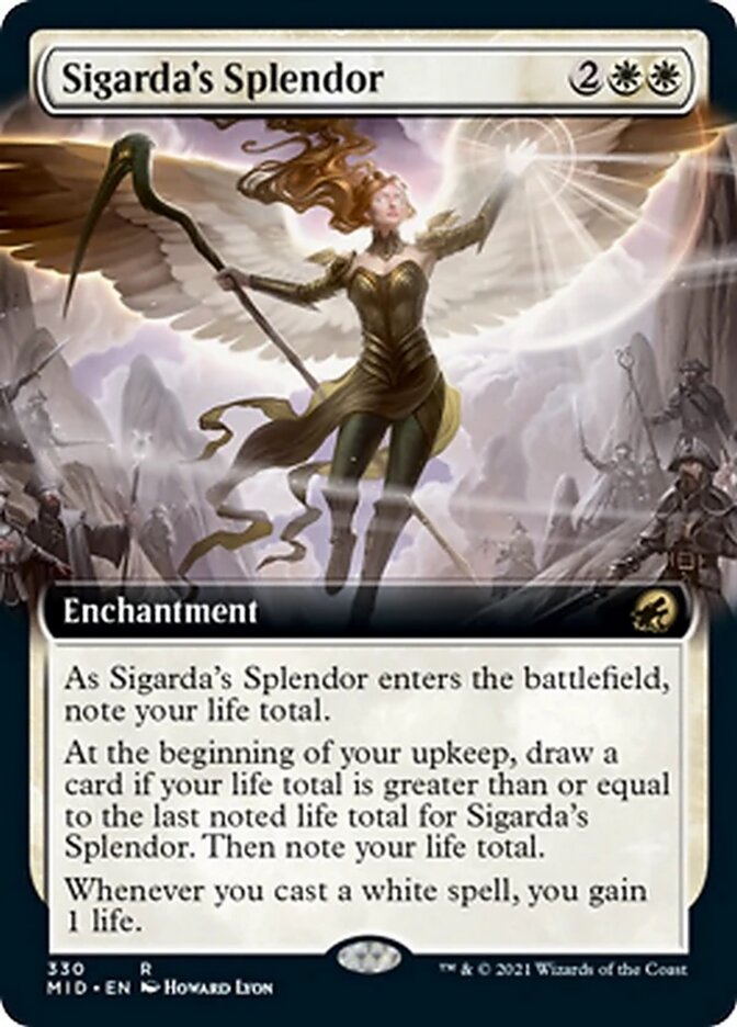 Sigarda's Splendor (Extended Art) [Innistrad: Midnight Hunt] - The Mythic Store | 24h Order Processing