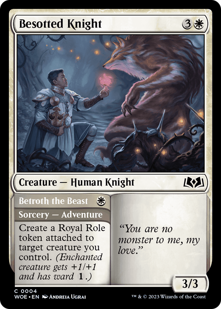 Besotted Knight // Betroth the Beast [Wilds of Eldraine] - The Mythic Store | 24h Order Processing