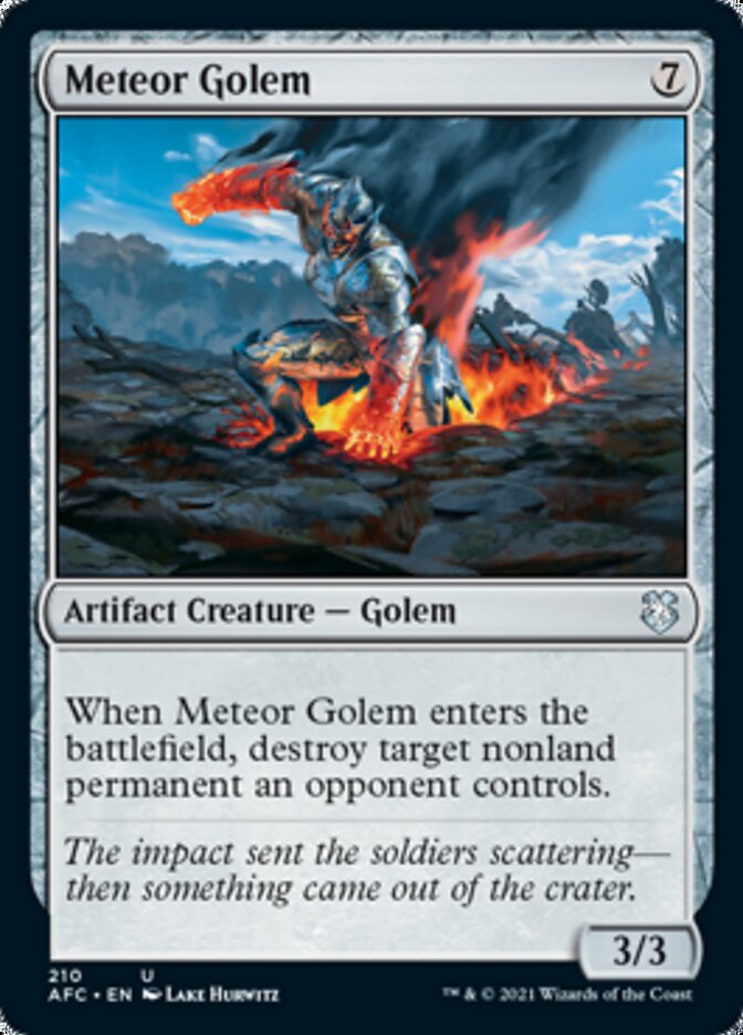 Meteor Golem [Dungeons & Dragons: Adventures in the Forgotten Realms Commander] - The Mythic Store | 24h Order Processing
