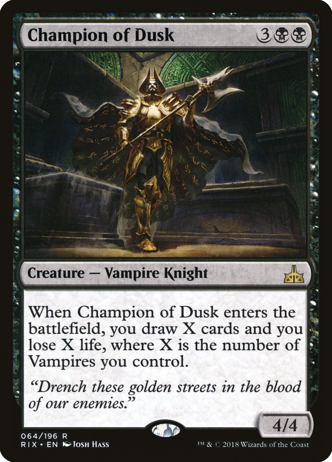 Champion of Dusk [Rivals of Ixalan] - The Mythic Store | 24h Order Processing