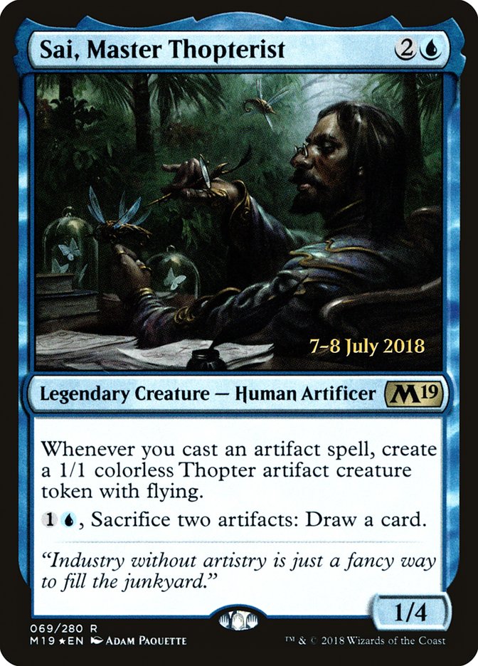 Sai, Master Thopterist [Core Set 2019 Prerelease Promos] - The Mythic Store | 24h Order Processing
