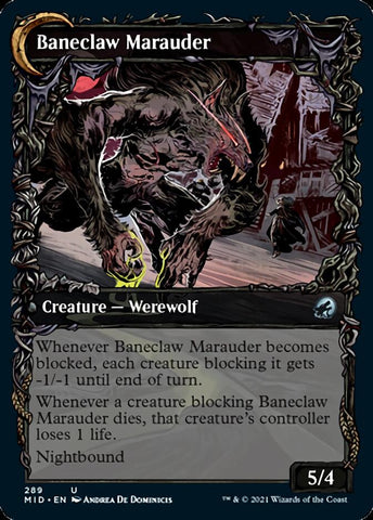 Baneblade Scoundrel // Baneclaw Marauder (Showcase Equinox) [Innistrad: Midnight Hunt] - The Mythic Store | 24h Order Processing