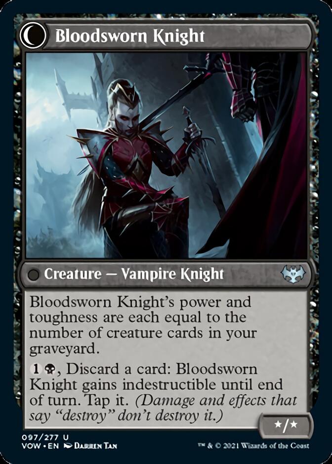 Bloodsworn Squire // Bloodsworn Knight [Innistrad: Crimson Vow] - The Mythic Store | 24h Order Processing