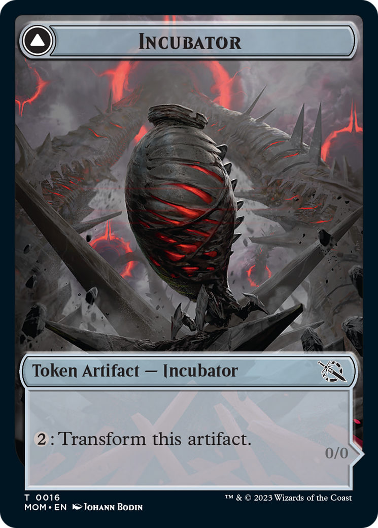 Incubator // Phyrexian (16) Double-Sided Token [March of the Machine Tokens] - The Mythic Store | 24h Order Processing