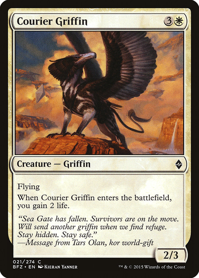 Courier Griffin [Battle for Zendikar] - The Mythic Store | 24h Order Processing