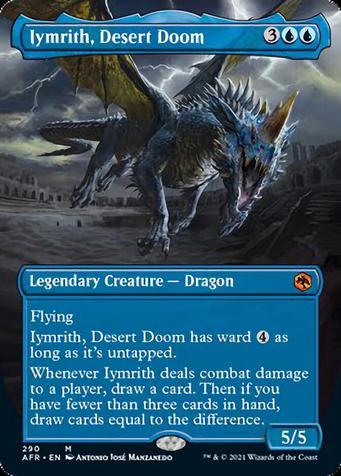 Iymrith, Desert Doom (Borderless Alternate Art) [Dungeons & Dragons: Adventures in the Forgotten Realms] - The Mythic Store | 24h Order Processing