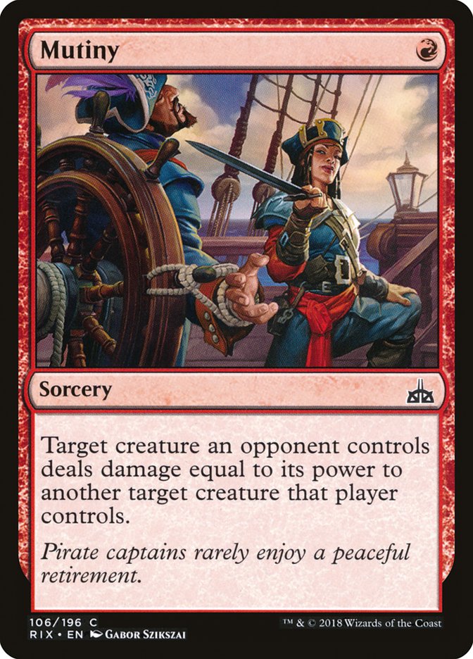 Mutiny [Rivals of Ixalan] - The Mythic Store | 24h Order Processing