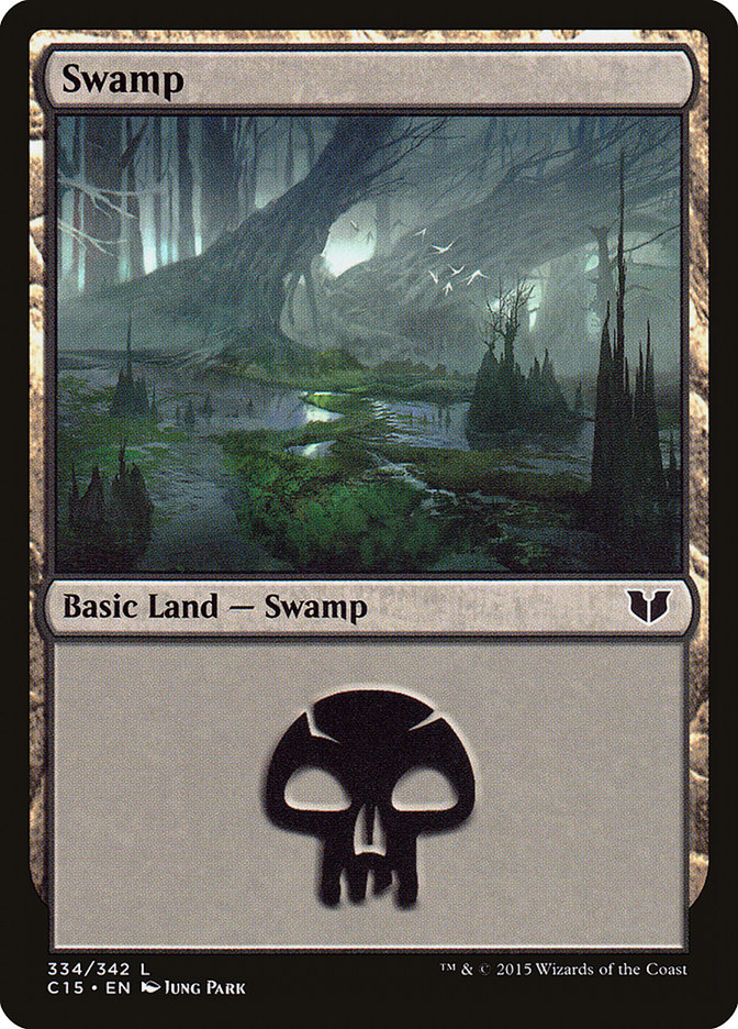 Swamp (334) [Commander 2015] - The Mythic Store | 24h Order Processing