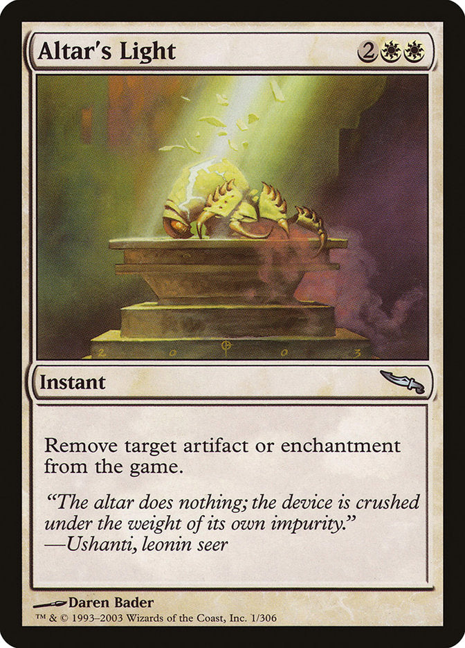 Altar's Light [Mirrodin] - The Mythic Store | 24h Order Processing