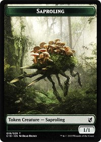 Saproling // Manifest Double-Sided Token [Commander 2019 Tokens] - The Mythic Store | 24h Order Processing
