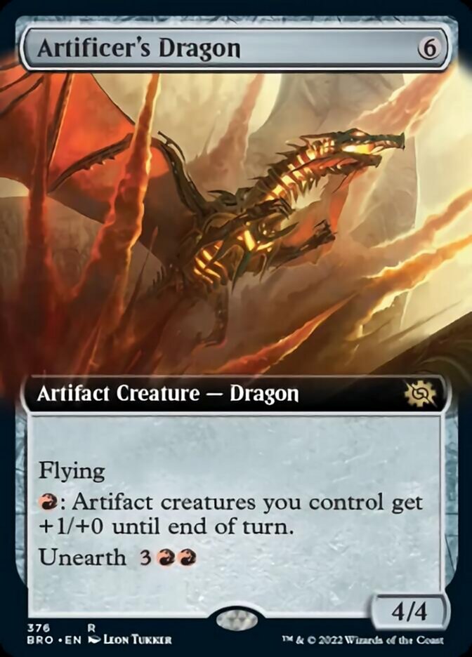 Artificer's Dragon (Extended Art) [The Brothers' War] - The Mythic Store | 24h Order Processing