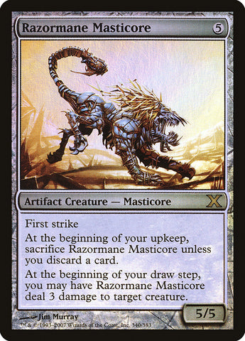 Razormane Masticore (Premium Foil) [Tenth Edition] - The Mythic Store | 24h Order Processing