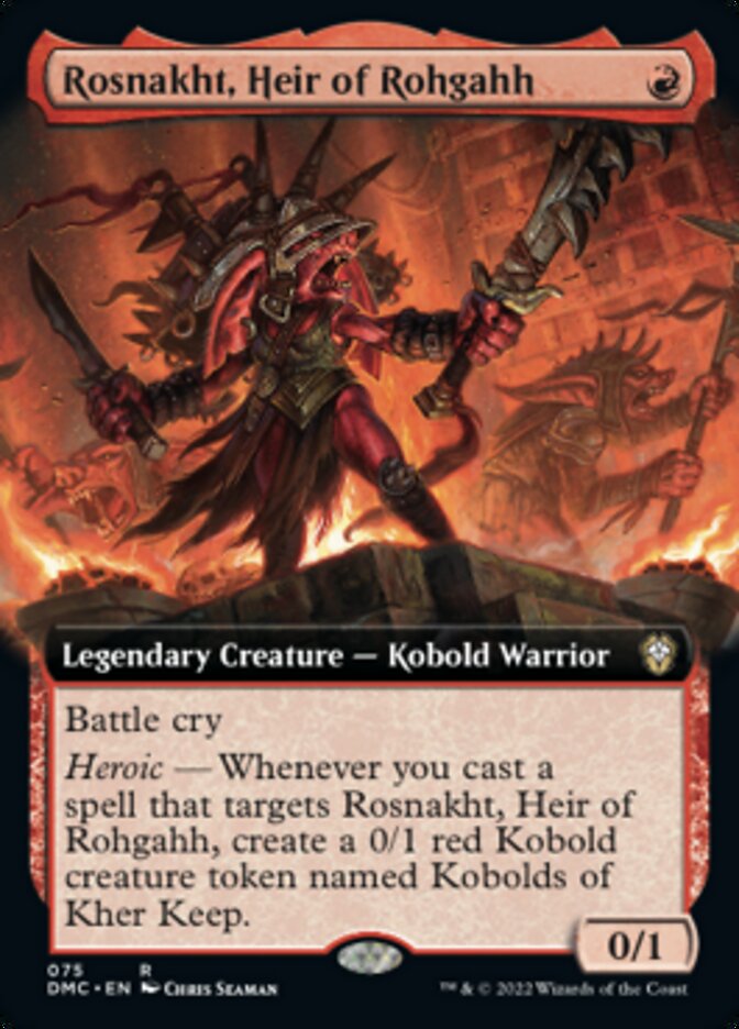 Rosnakht, Heir of Rohgahh (Extended Art) [Dominaria United Commander] - The Mythic Store | 24h Order Processing