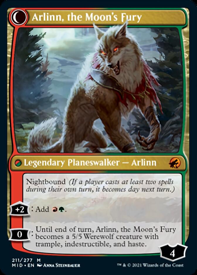 Arlinn, the Pack's Hope // Arlinn, the Moon's Fury [Innistrad: Midnight Hunt] - The Mythic Store | 24h Order Processing