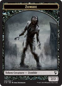 Zombie // Shapeshifter Double-Sided Token [Commander 2018 Tokens] - The Mythic Store | 24h Order Processing