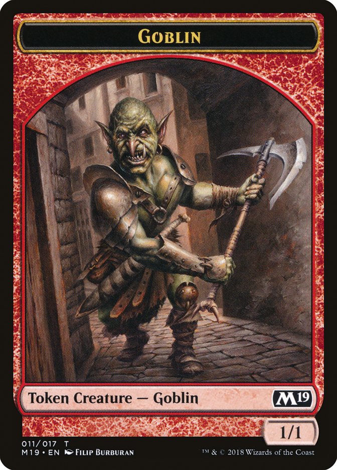 Zombie // Goblin Double-Sided Token (Game Night) [Core Set 2019 Tokens] - The Mythic Store | 24h Order Processing