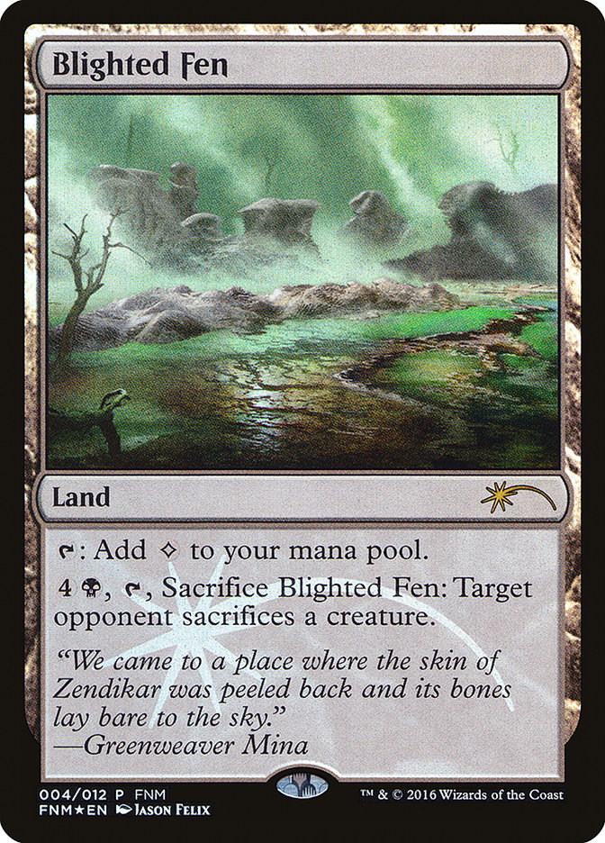 Blighted Fen [Friday Night Magic 2016] - The Mythic Store | 24h Order Processing