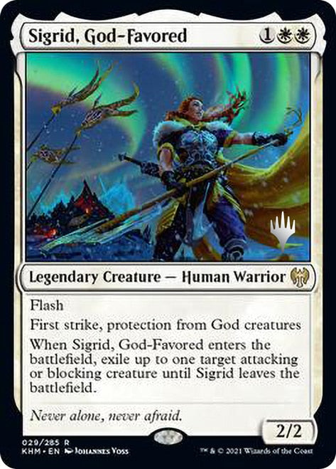 Sigrid, God-Favored (Promo Pack) [Kaldheim Promos] - The Mythic Store | 24h Order Processing