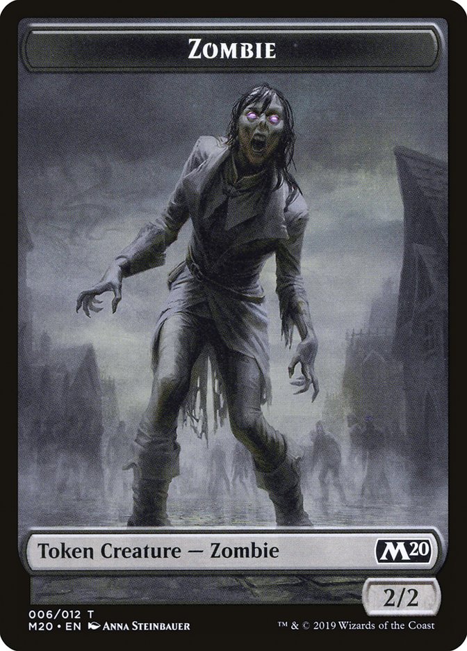 Dragon (002) // Zombie Double-Sided Token [Game Night 2019 Tokens] - The Mythic Store | 24h Order Processing