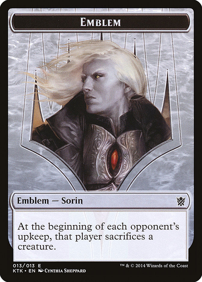 Sorin, Solemn Visitor Emblem [Khans of Tarkir Tokens] - The Mythic Store | 24h Order Processing
