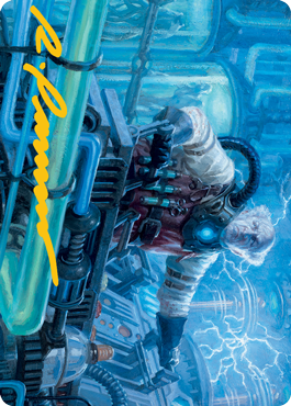 Ludevic, Necrogenius Art Card (Gold-Stamped Signature) [Innistrad: Midnight Hunt Art Series] - The Mythic Store | 24h Order Processing