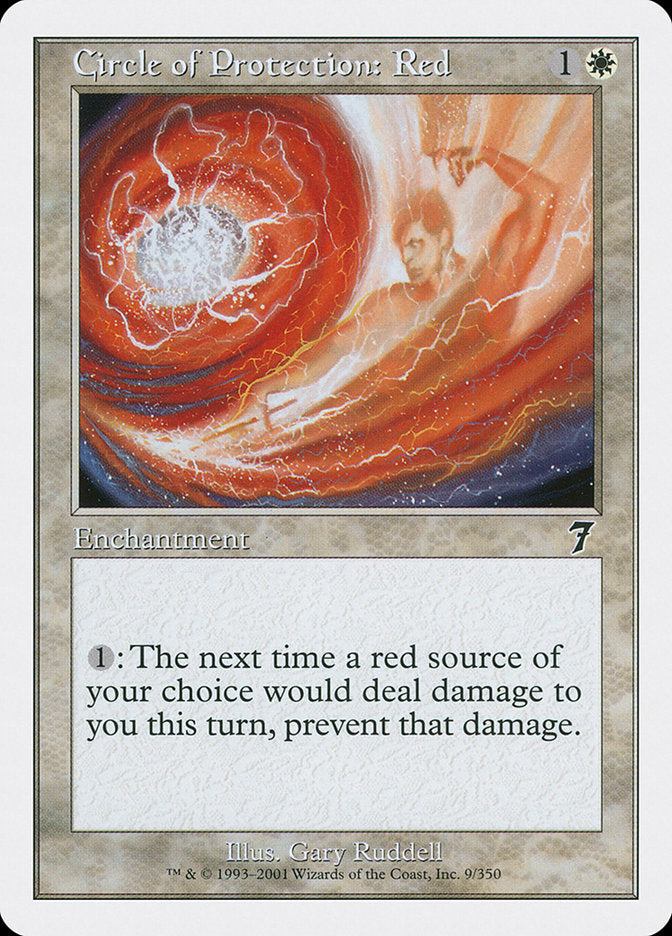Circle of Protection: Red [Seventh Edition] - The Mythic Store | 24h Order Processing