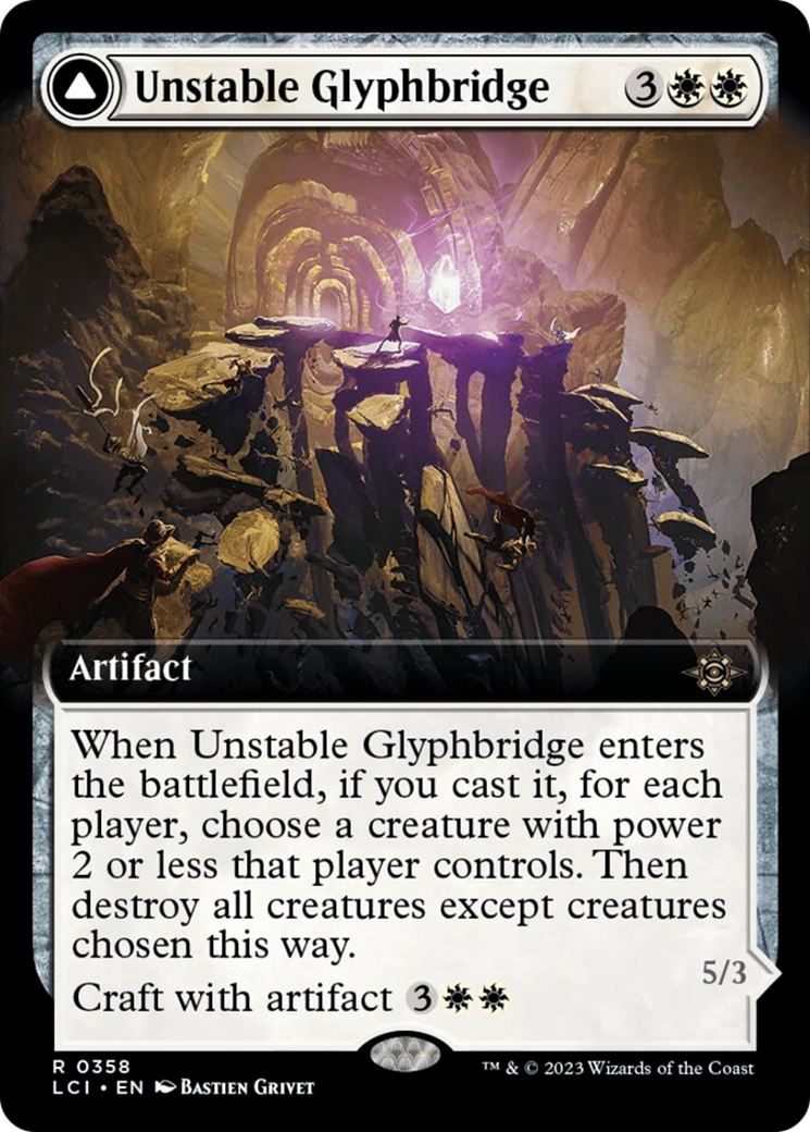 Unstable Glyphbridge // Sandswirl Wanderglyph (Extended Art) [The Lost Caverns of Ixalan] - The Mythic Store | 24h Order Processing