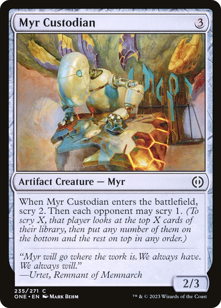 Myr Custodian [Phyrexia: All Will Be One] - The Mythic Store | 24h Order Processing