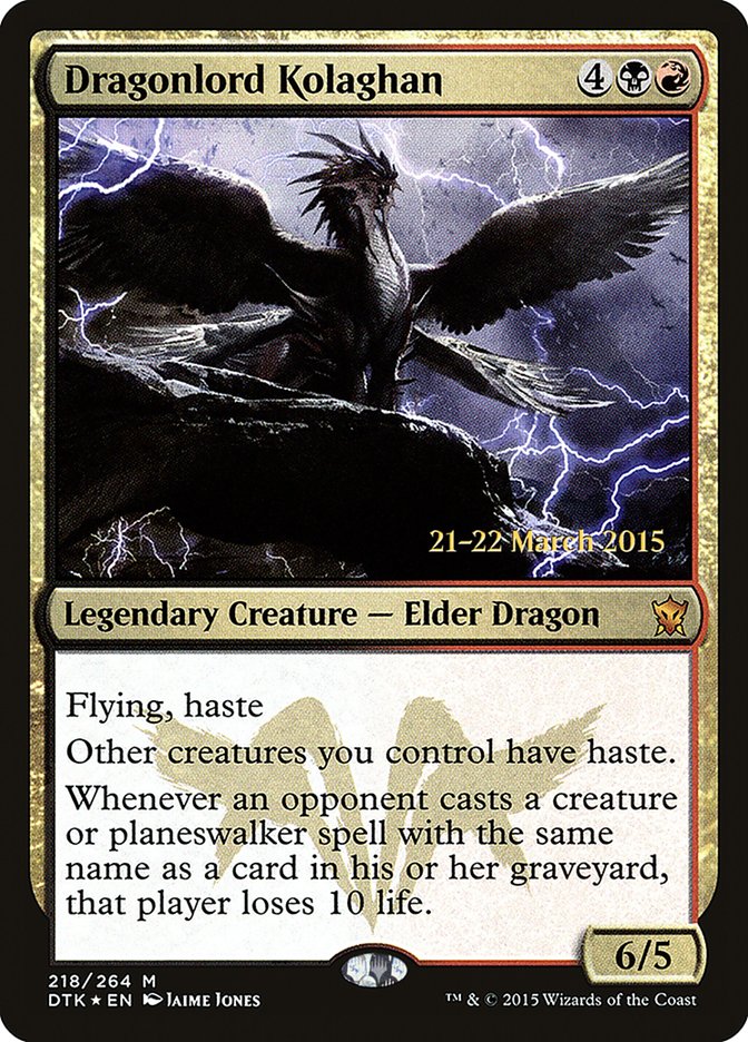 Dragonlord Kolaghan [Dragons of Tarkir Prerelease Promos] - The Mythic Store | 24h Order Processing