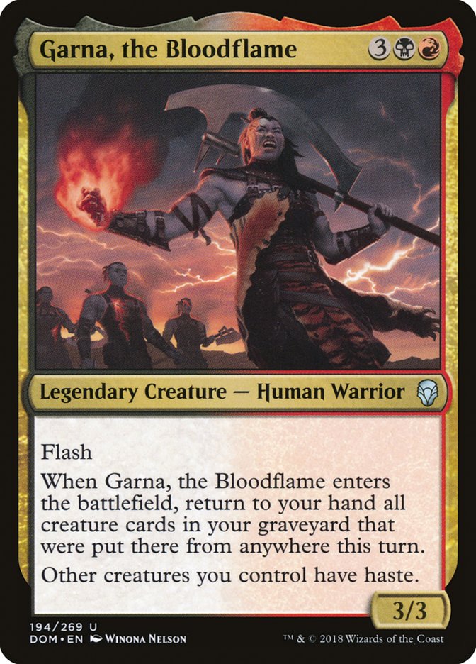 Garna, the Bloodflame [Dominaria] - The Mythic Store | 24h Order Processing