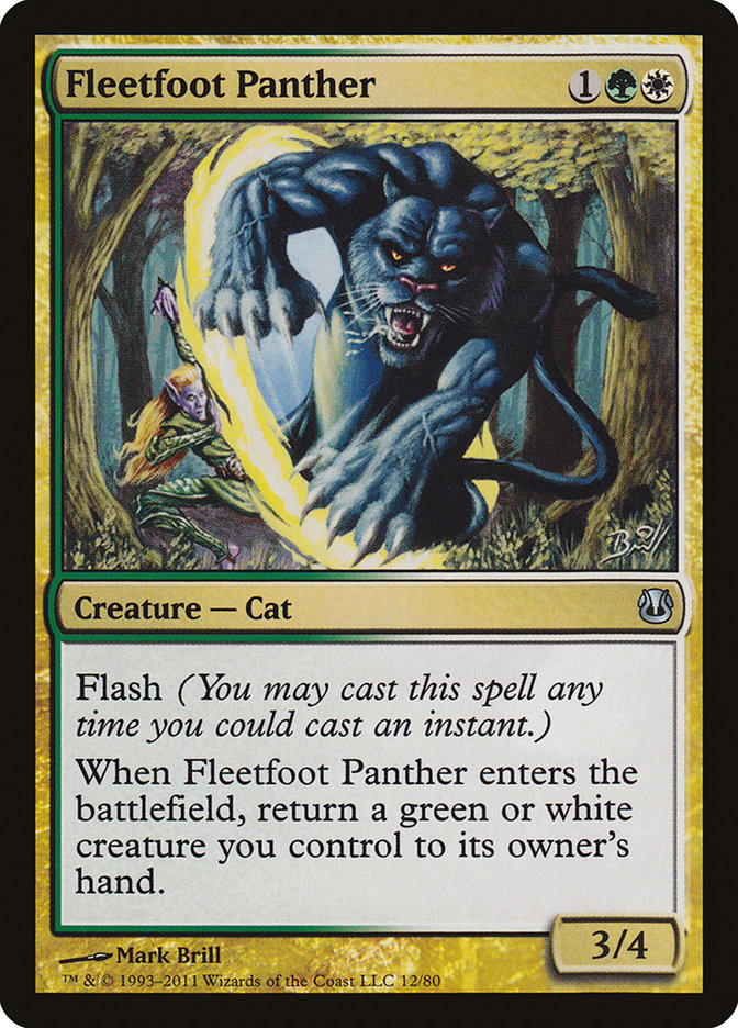 Fleetfoot Panther [Duel Decks: Ajani vs. Nicol Bolas] - The Mythic Store | 24h Order Processing