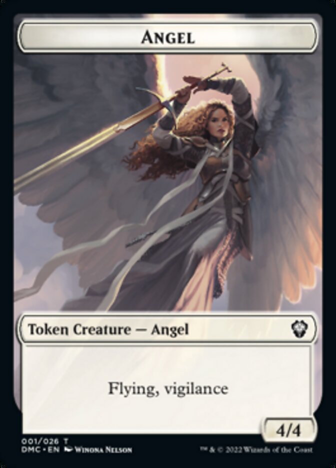 Kavu // Angel Double-Sided Token [Dominaria United Commander Tokens] - The Mythic Store | 24h Order Processing