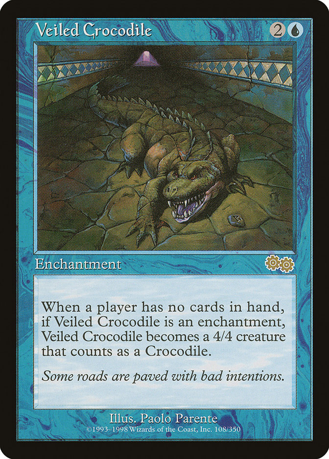 Veiled Crocodile [Urza's Saga] - The Mythic Store | 24h Order Processing