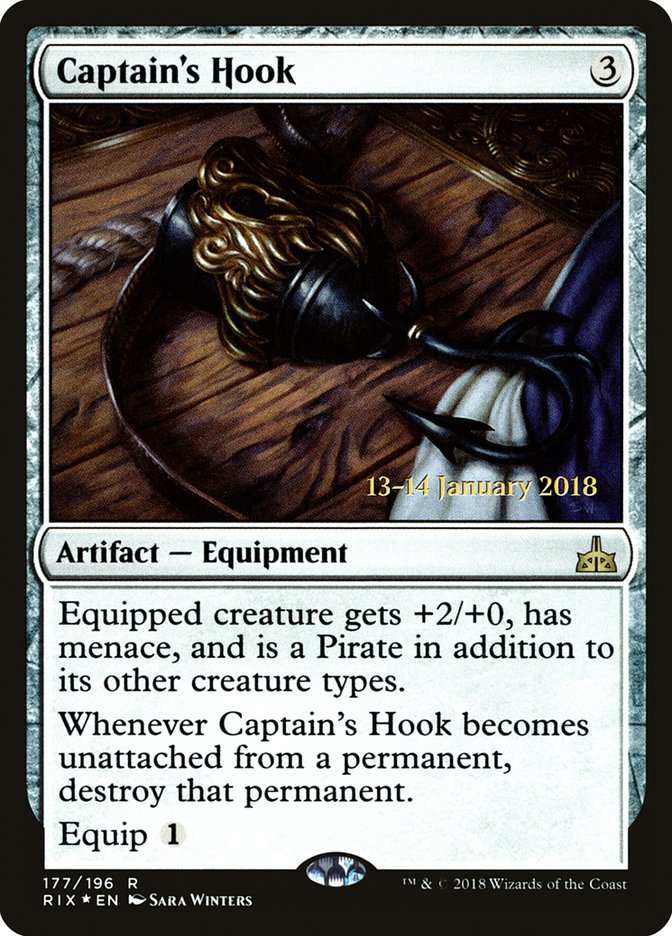 Captain's Hook [Rivals of Ixalan Prerelease Promos] - The Mythic Store | 24h Order Processing