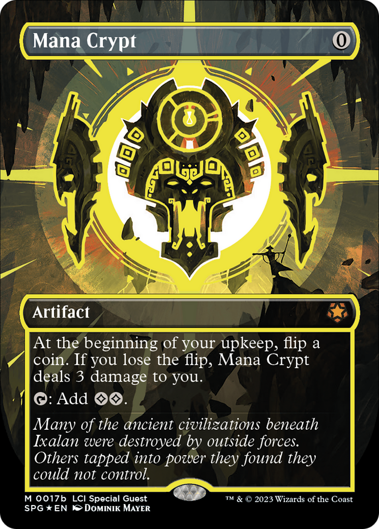 Mana Crypt (0017b) (Borderless) [The Lost Caverns of Ixalan Special Guests] - The Mythic Store | 24h Order Processing